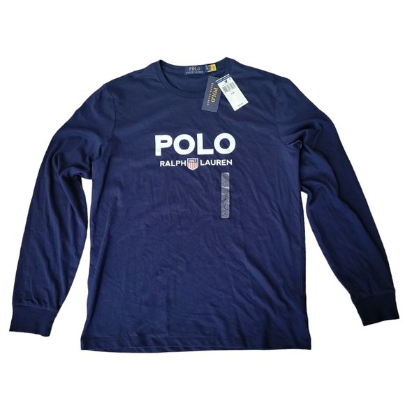 Polo Ralph Lauren Other - Polo Ralph Lauren Spell Out Shield '67 Long Sleeve Jersey Knit Shirt Med…